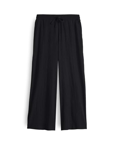 OPUS Damen Culotte | Culotte MILENI Crinkle Wide mit Komfortbund Black, 40 von OPUS