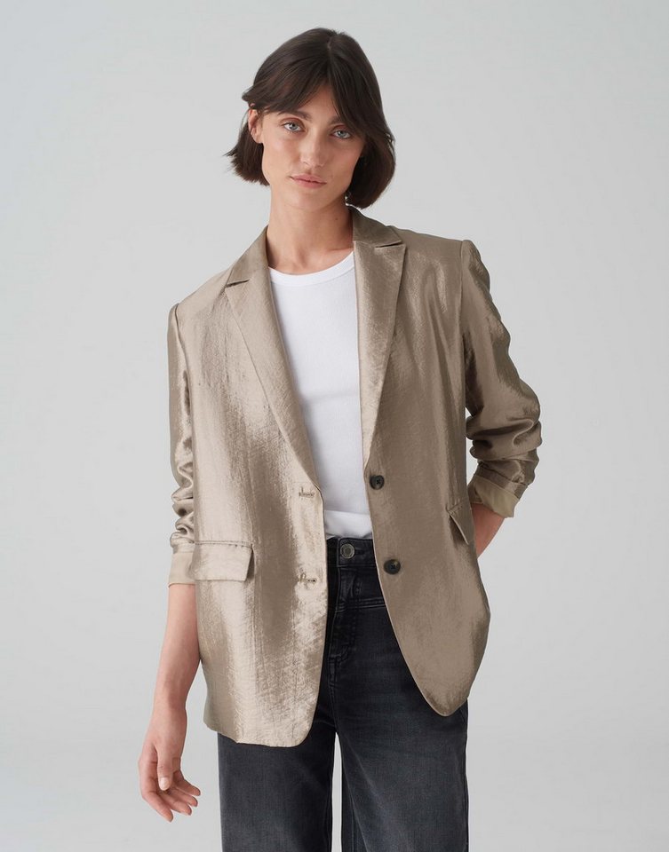 OPUS Jackenblazer Blazer JELUNA Regular aus glänzendem Viskose Mix von OPUS