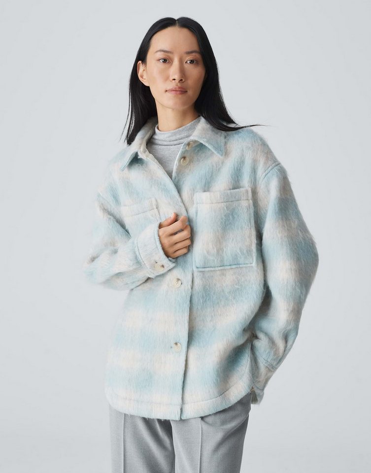 OPUS Jackenblazer Overshirt JELMA Oversize mit flauschiger Textur von OPUS