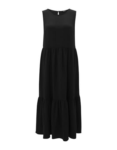OPUS Damen Midikleid | Trägerkleid WORTA Structure Black, 38 von OPUS