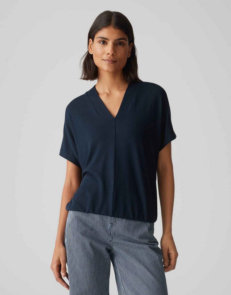 OPUS Kurzarmshirt SAGIE Regular in Feinstrick Optik von OPUS