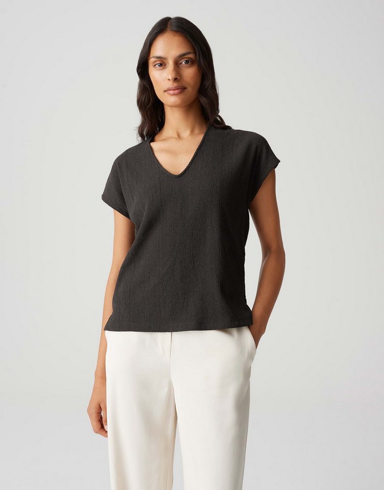 OPUS Kurzarmshirt SIRUKUS STRUCTURE Regular mit Crash Effekt von OPUS