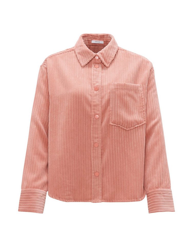 OPUS Langarmbluse Cord-Overshirt Fanki - Weit von OPUS