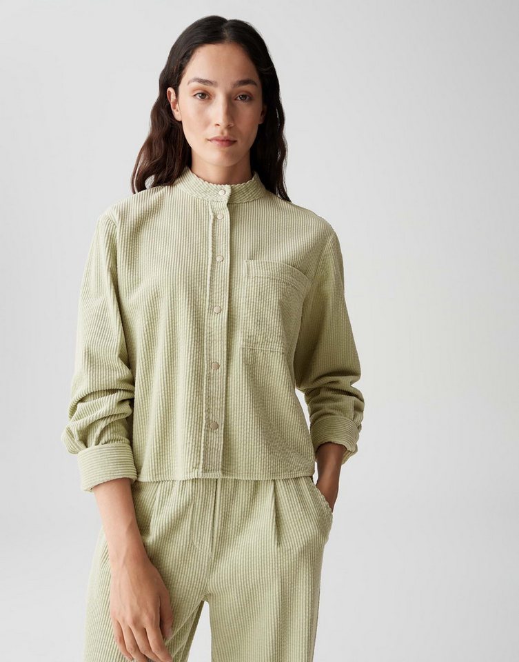 OPUS Langarmbluse FALVE Boxy aus Baumwolle lockere Passform, weicher Griff, samtige Oberfläche von OPUS