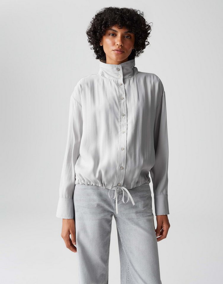 OPUS Langarmbluse FAYRA aus weichem Modal Mix lockere Passform, glatter Griff, dezenter Schimmer von OPUS