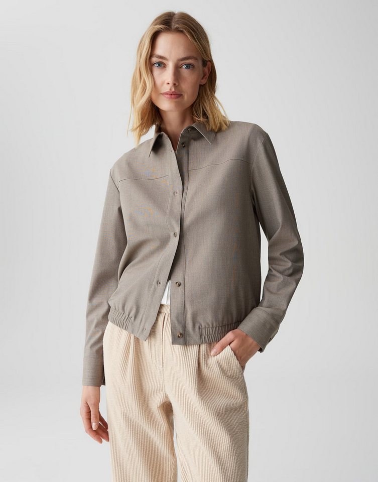 OPUS Langarmbluse FJORDIS mit Gummibund lockere Passform, glatter Griff, formstabil von OPUS