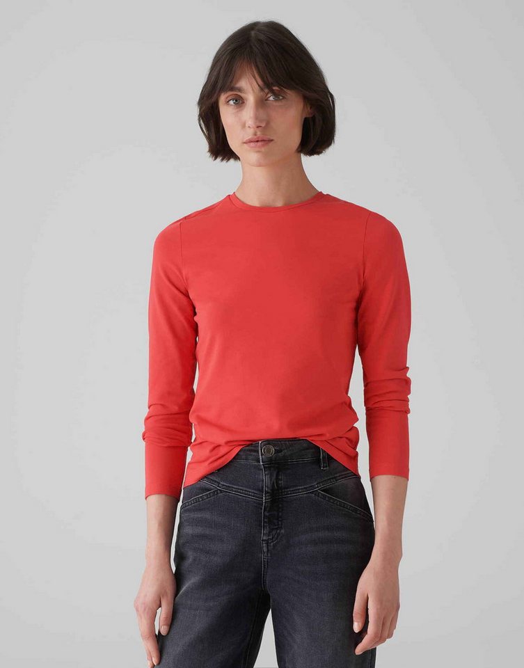 OPUS Langarmshirt SMILLA aus Jersey figurbetont geschnitten, weicher Griff, formstabil von OPUS