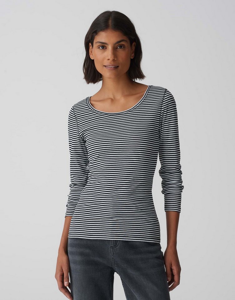OPUS Langarmshirt Streifenshirt SOMIRA STRIPE Slim aus BCI Cotton OPUS Langarmshirt Streifenshirt SOMIRA STRIPE Slim aus BCI Cotton von OPUS