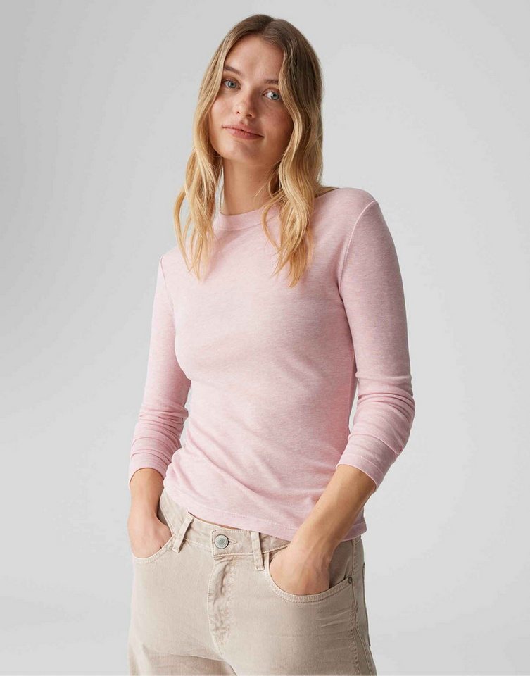 OPUS Longsleeve SEFEMINA Slim im Tencel Wollmix schmale Passform, glatter Griff, wärmend von OPUS