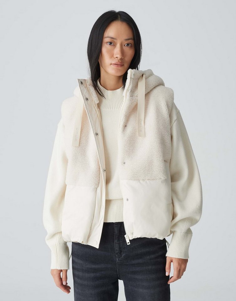 OPUS Longweste Outdoorweste WINDUS Loose aus Material Mix von OPUS