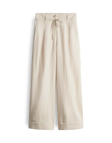 OPUS Damen City Pants | City Pants MEERI French Relaxed aus nachhaltigem BCI Cotton Mix Natural Glaze, 42 von OPUS