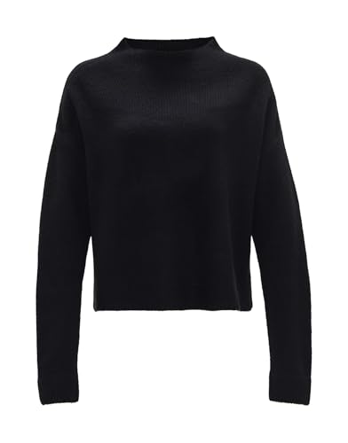 OPUS Damen Pullover | Feinstrickpullover PASIKA Regular aus weichem Woll Mix Black, 34 von OPUS