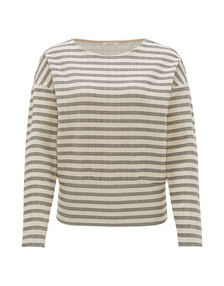 OPUS Rundhalspullover Gieka stripe von OPUS
