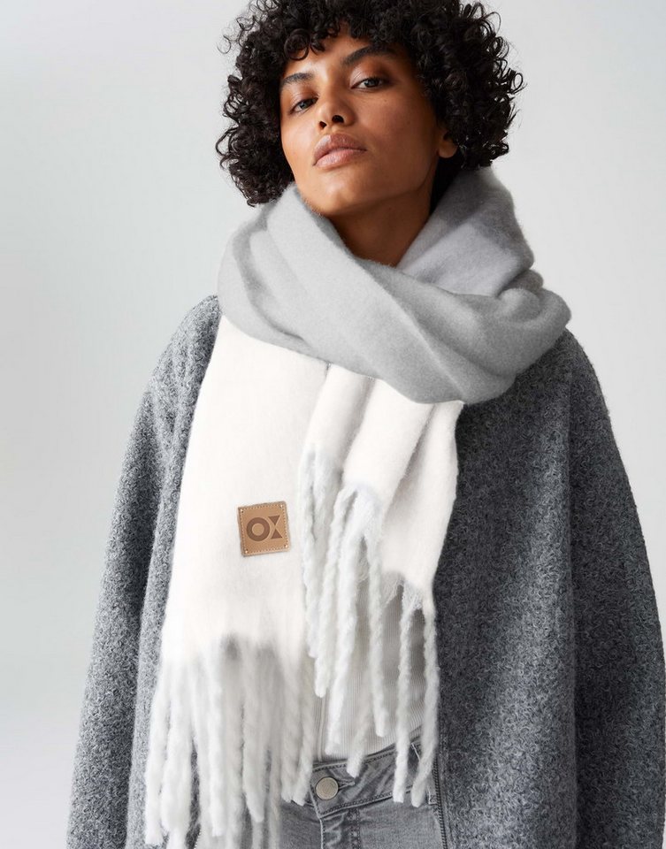 OPUS Schal ALLANIS gebrushter Schal mit Fransen, one size, extrem weicher Griff, gebürstete Oberfläche von OPUS