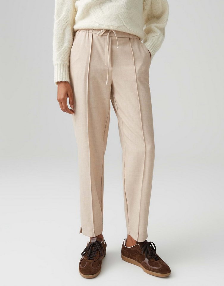 OPUS Schlupfhose MYHA ICONIC aus leichtem Viskosemix Mid Rise, Ankle, meliertes Muster von OPUS