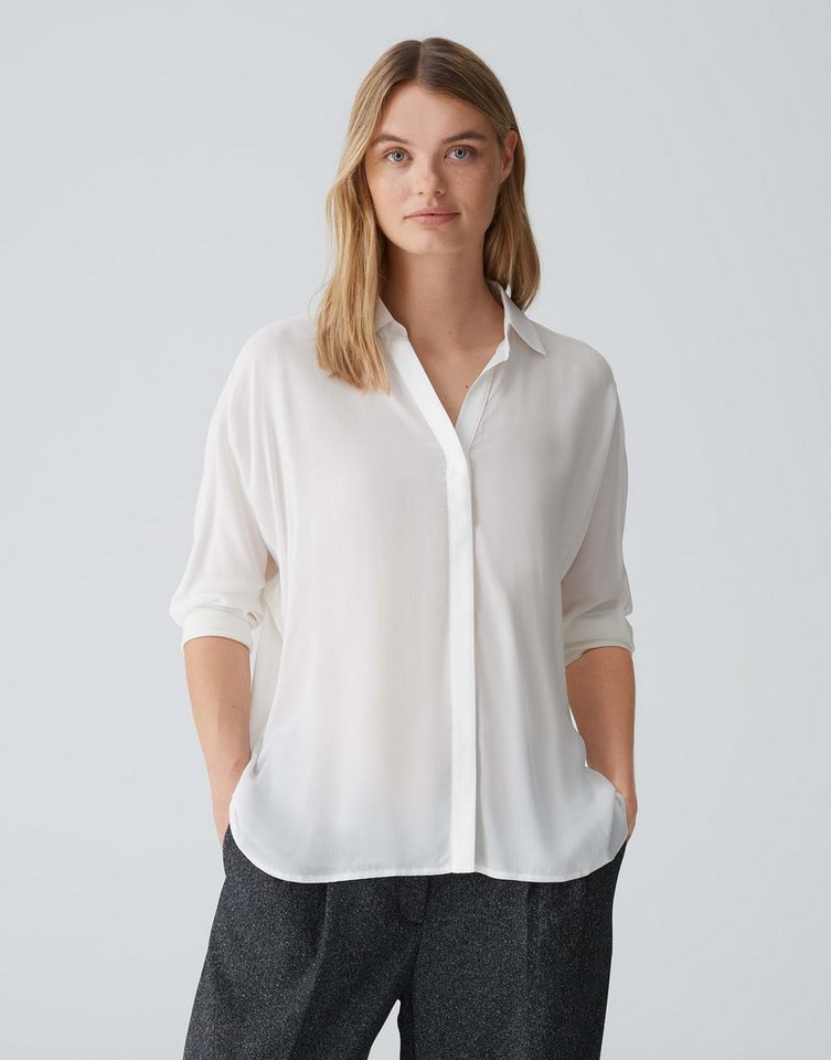 OPUS Shirtbluse Shirtbluse FLAVENA Regular aus softem Material Mix von OPUS