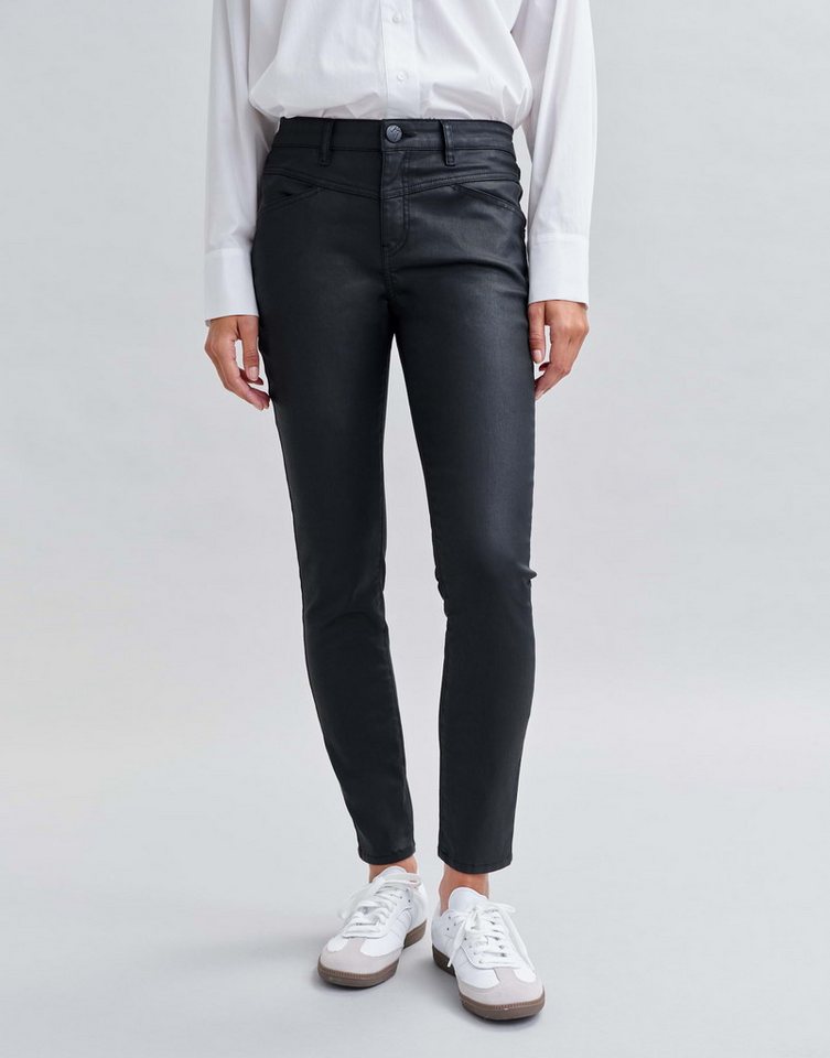 OPUS Slim-fit-Jeans Slim Jeans EVITA REMIX Mid Rise mit Coating von OPUS