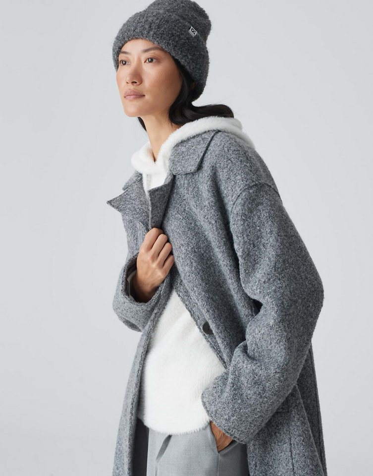 OPUS Strickmütze Mütze AWOMI aus kuscheligem Teddy Bouclé von OPUS