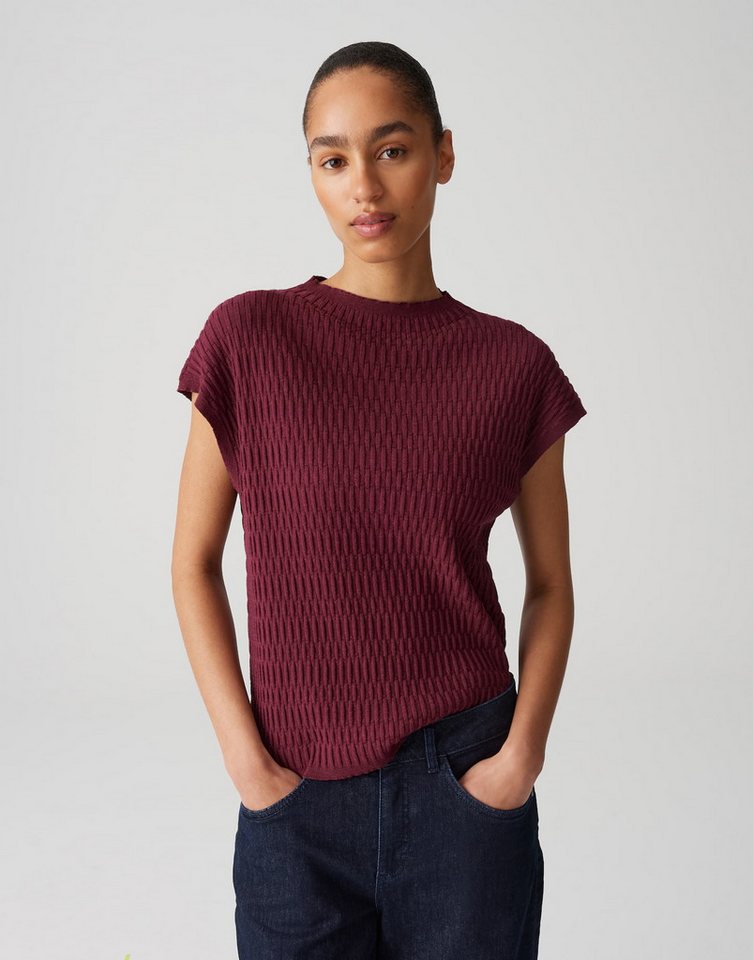 OPUS Strickpullover PUCTUR mit 3D Flechtmuster von OPUS