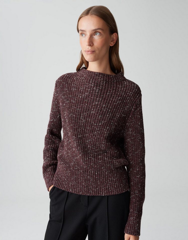 OPUS Strickpullover PULINKA mit Mouliné Effekt Fledermausärmel in 3/4 Länge, extrem weicher Griff von OPUS