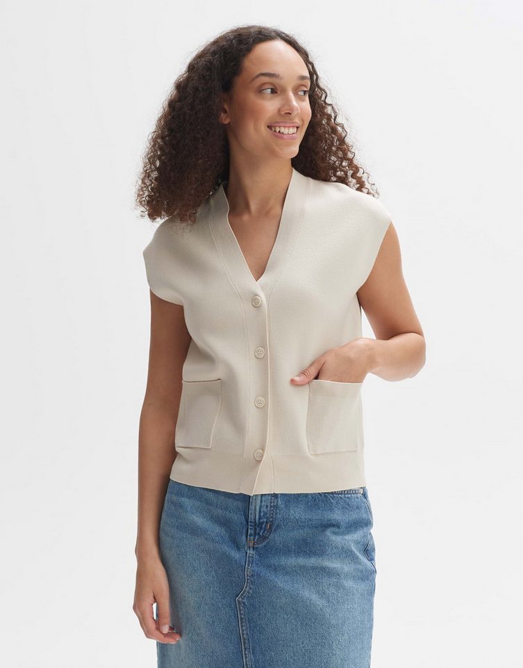 OPUS Strickweste Strickweste DASSIMA Regular aus Milano Strick von OPUS