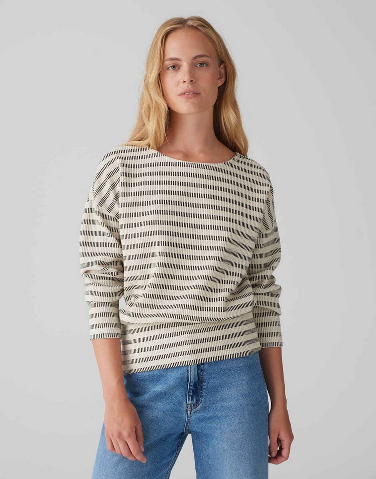 OPUS Sweater Sweater GIEKA STRIPE Regular mit Struktur von OPUS