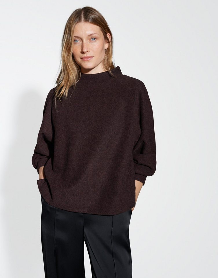 OPUS Sweatshirt GRAPINA Loose mit feiner Fleeceoptik von OPUS