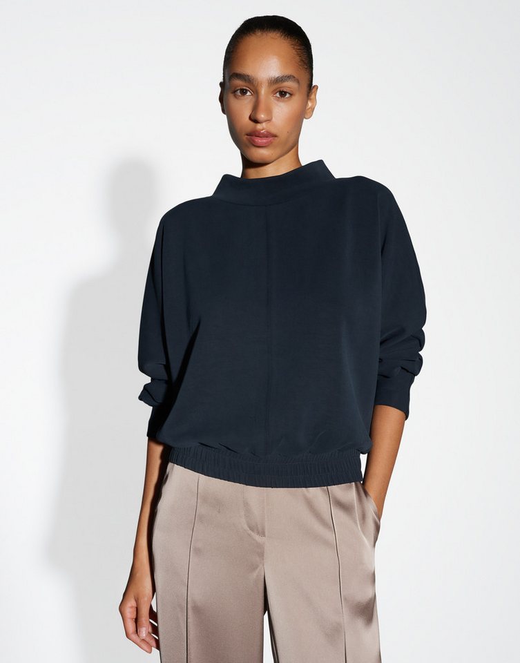 OPUS Sweatshirt GULITTA Loose mit samtiger Oberfläche von OPUS