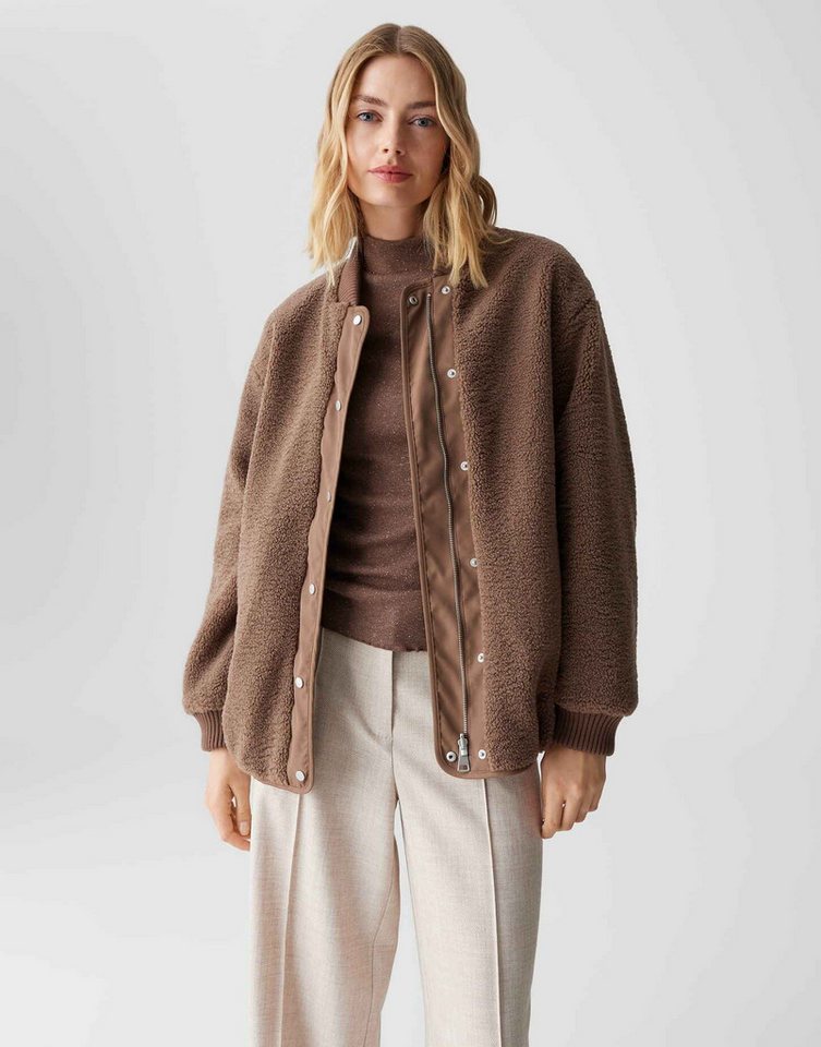 OPUS Winterjacke HULDA im Blousonstil lockere Passform, weicher Griff, matter Glanz in der Oberfläche von OPUS