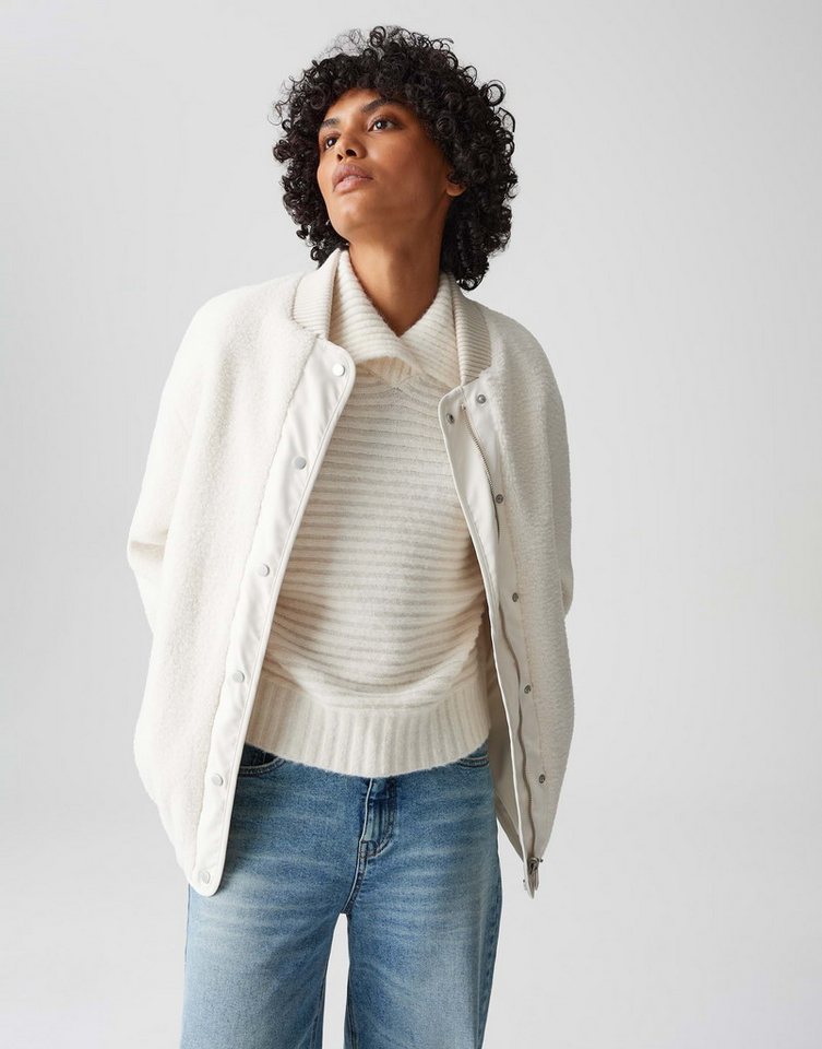 OPUS Winterjacke HULDA im Blousonstil lockere Passform, weicher Griff, matter Glanz in der Oberfläche von OPUS
