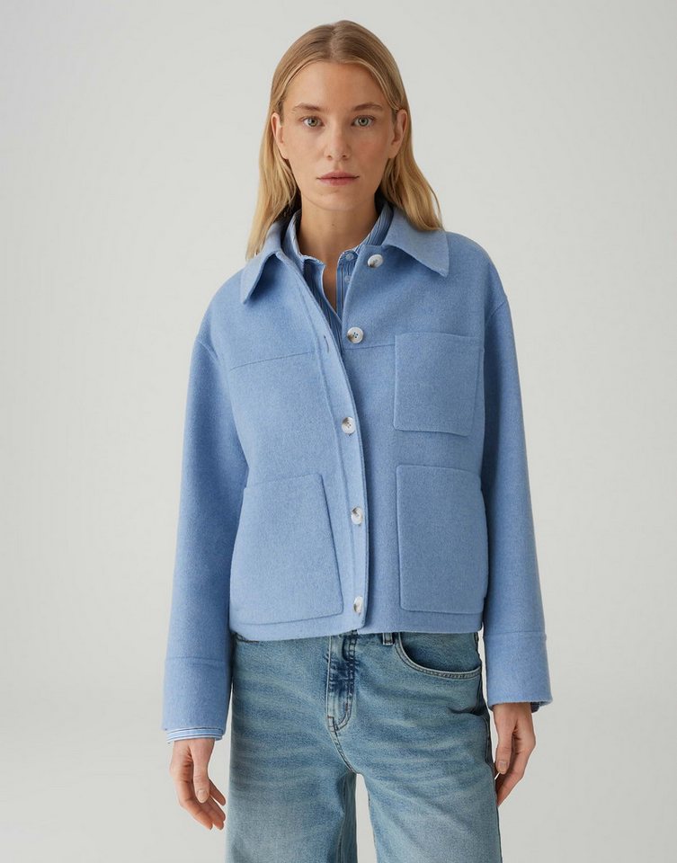 OPUS Wolljacke HELIA im hochwertigen Woll Mix Lockere Passform, gerader Schnitt, überschnittene Schulter von OPUS