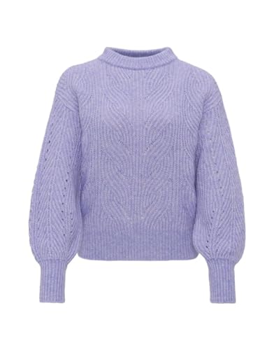 OPUS Damen Pullover Pojama Strickmuster Soft Viola - 40 von OPUS