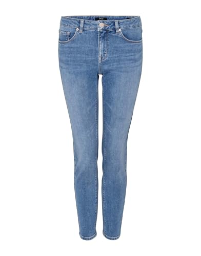 OPUS Damen Skinny | Skinny Jeans ELMA Ocean Blue Low Rise mit Stretch-Anteil Ocean Blue Washed, 38 L28 von OPUS