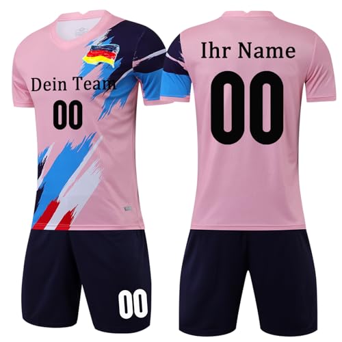 OPUTWDF Trikot Personalisiert Handball Trikot für Kinder Jungen Herren Mädchen - Handball Trikot &Shorts Set mit Namen Nummer Team Logo von OPUTWDF