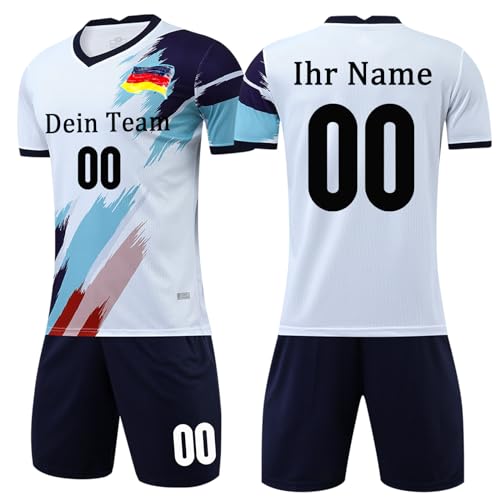 OPUTWDF Trikot Personalisiert Handball Trikot für Kinder Jungen Herren Mädchen - Handball Trikot &Shorts Set mit Namen Nummer Team Logo von OPUTWDF