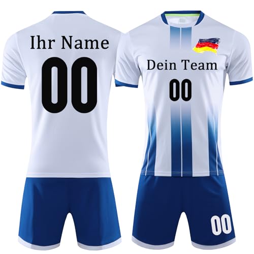 Personalisiertes Fußball Trikot & Shirts Benutzerdefiniert Trikot Fussball mit Eigenem Namen Nummer Team LogoTrikot Fußball Geschenke für Kinder Jungen Herren von OPUTWDF