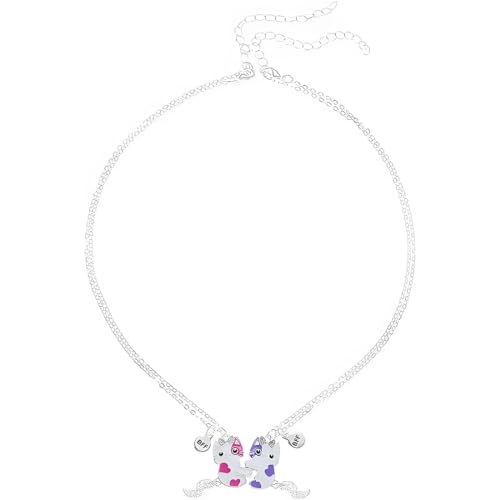 OQKAHIV Beste Freunde Ketten - 2-teiliges Set Freundschaftsketten für Mädchen & Damen, für Geburtstag, Weihnachten, Brautjungfer oder Schwestern von OQKAHIV