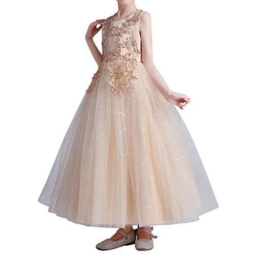 ORANDESIGNE Blumenmädchen Kleid Prinzessin Festliches Kinder Mädchen Festzug Ballkleider Hochzeit Partykleid Brautjungfern Kleidung Spitze Tüll Langes Abendkleid Bestickt Brautkleid A Champagne 150 ORANDESIGNE Blumenmädchen Kleid Prinzessin Festliches Kinder Mädchen Festzug Ballkleider Hochzeit Partykleid Brautjungfern Kleidung Spitze Tüll Langes Abendkleid Bestickt Brautkleid A Champagne 150 von ORANDESIGNE