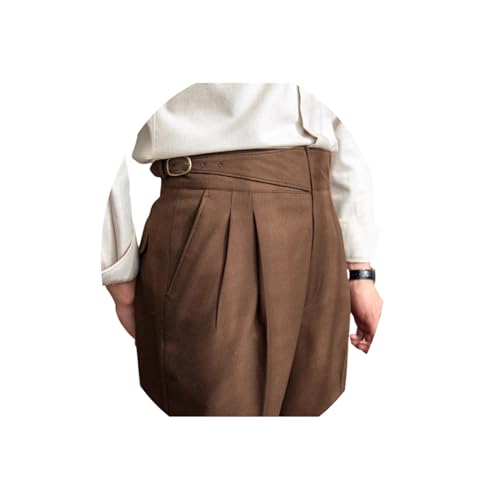 ORANDESIGNE Business Hose Herren Anzughose Schwarz Chino Hose Slim Fit Freizeithose Vintage Wolltweed Hosen mit Bügelfalten Vorne Kleiderhose C Kaffee XL ORANDESIGNE Business Hose Herren Anzughose Schwarz Chino Hose Slim Fit Freizeithose Vintage Wolltweed Hosen mit Bügelfalten Vorne Kleiderhose C Kaffee XL von ORANDESIGNE