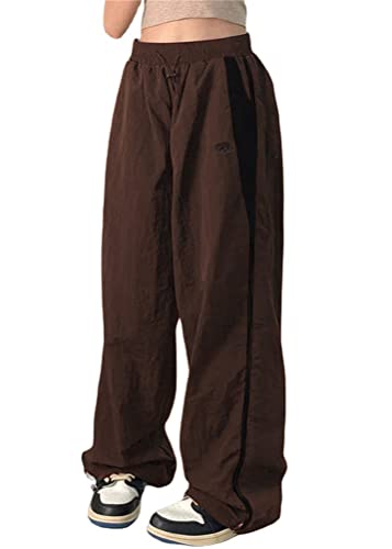 ORANDESIGNE Cargohose Damen Baggy Low Waist Drawstring Cargo Pants Y2K Taschen Hosen Mode Streetwear Hippie Hose X Braun M ORANDESIGNE Cargohose Damen Baggy Low Waist Drawstring Cargo Pants Y2K Taschen Hosen Mode Streetwear Hippie Hose X Braun M von ORANDESIGNE