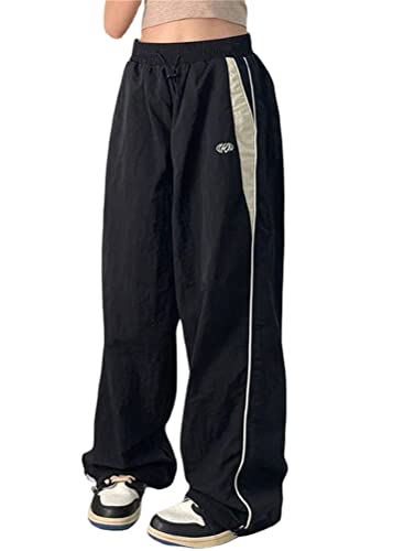 ORANDESIGNE Cargohose Damen Baggy Low Waist Drawstring Cargo Pants Y2K Taschen Hosen Mode Streetwear Hippie Hose XXL X Schwarz ORANDESIGNE Cargohose Damen Baggy Low Waist Drawstring Cargo Pants Y2K Taschen Hosen Mode Streetwear Hippie Hose XXL X Schwarz von ORANDESIGNE