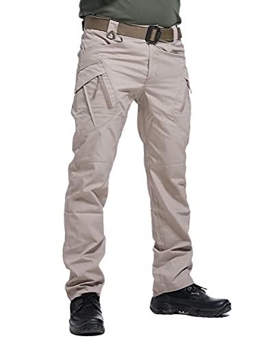 ORANDESIGNE Cargohose Herren Vintage Militär Tactical Hosen mit Stretch Arbeitshose Outdoor Viele Taschen Leichte Baumwolle C Khaki L ORANDESIGNE Cargohose Herren Vintage Militär Tactical Hosen mit Stretch Arbeitshose Outdoor Viele Taschen Leichte Baumwolle C Khaki L von ORANDESIGNE