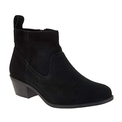 ORANDESIGNE Damen Blockabsatz Wildleder Stiefeletten Frauen Chelsea Boots Ankle Boots Reissverschluss Stiefel Schwarz 39 EU ORANDESIGNE Damen Blockabsatz Wildleder Stiefeletten Frauen Chelsea Boots Ankle Boots Reissverschluss Stiefel Schwarz 39 EU von ORANDESIGNE