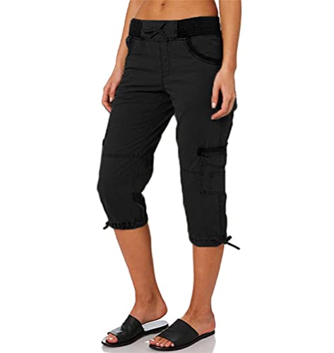 ORANDESIGNE Damen Cargo Shorts Militär Kurze Hosen Multi Taschen Hoch Tailliert Freizeithose Outdoorhose Arbeitshose Bermuda Shorts Outdoor Wandern Shorts E Schwarz M ORANDESIGNE Damen Cargo Shorts Militär Kurze Hosen Multi Taschen Hoch Tailliert Freizeithose Outdoorhose Arbeitshose Bermuda Shorts Outdoor Wandern Shorts E Schwarz M von ORANDESIGNE