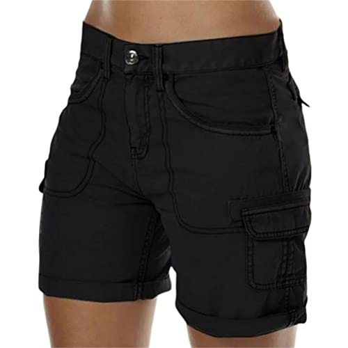 ORANDESIGNE Damen Cargo Shorts Militär Kurze Hosen Multi Taschen Hoch Tailliert Freizeithose Outdoorhose Arbeitshose Bermuda Shorts Outdoor Wandern Shorts F Schwarz M ORANDESIGNE Damen Cargo Shorts Militär Kurze Hosen Multi Taschen Hoch Tailliert Freizeithose Outdoorhose Arbeitshose Bermuda Shorts Outdoor Wandern Shorts F Schwarz M von ORANDESIGNE