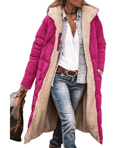 ORANDESIGNE Damen Daunenjacke Lang Mantel Steppmantel Wintermantel Mit Kapuze Winter Warm Winddicht Jacke Outdoorjacke Steppjacke Steppmantel A Rose XL ORANDESIGNE Damen Daunenjacke Lang Mantel Steppmantel Wintermantel Mit Kapuze Winter Warm Winddicht Jacke Outdoorjacke Steppjacke Steppmantel A Rose XL von ORANDESIGNE