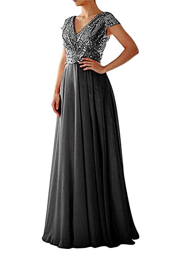 ORANDESIGNE Damen Elegant Ballkleider V-Ausschnitt Spitze Ärmellos Party Slim Abend Brautkleid Ballkleid Chiffon Lang Cocktailkleider Abendkleider Z1 Schwarz L ORANDESIGNE Damen Elegant Ballkleider V-Ausschnitt Spitze Ärmellos Party Slim Abend Brautkleid Ballkleid Chiffon Lang Cocktailkleider Abendkleider Z1 Schwarz L von ORANDESIGNE