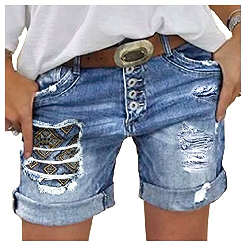 ORANDESIGNE Damen Jeansshorts Basic Waschung Jeans Bermuda-Shorts Kurze Hosen aus Denim für den Damen High Waist Denim Kurze Hose mit Quaste Ripped Loch Hotpants Shorts E Blau S ORANDESIGNE Damen Jeansshorts Basic Waschung Jeans Bermuda-Shorts Kurze Hosen aus Denim für den Damen High Waist Denim Kurze Hose mit Quaste Ripped Loch Hotpants Shorts E Blau S von ORANDESIGNE