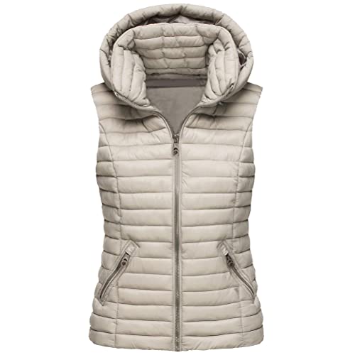 ORANDESIGNE Damen Kapuzen Daunenweste Mantel Winter Leichte Schlanke Weste Jacke Ärmellose Steppweste Winddichte Oberteile Sportweste Bodywarmer Outdoorwear C Khaki M ORANDESIGNE Damen Kapuzen Daunenweste Mantel Winter Leichte Schlanke Weste Jacke Ärmellose Steppweste Winddichte Oberteile Sportweste Bodywarmer Outdoorwear C Khaki M von ORANDESIGNE