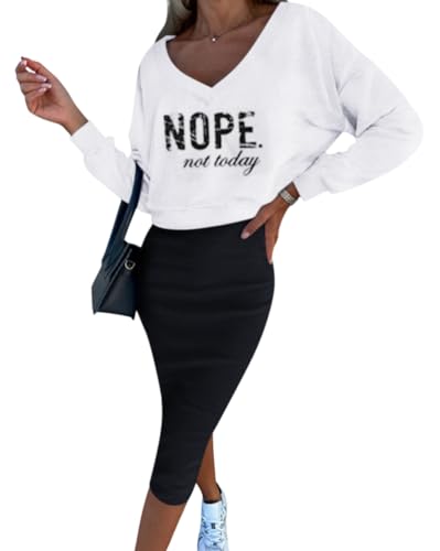 ORANDESIGNE Damen Midirock Set Elegant Outfits Anzug Gesetzt Rock und Top Sets Frauen Zweiteiler Pullover Oberteil und Slim Fit High Waist Rock B A01 XS ORANDESIGNE Damen Midirock Set Elegant Outfits Anzug Gesetzt Rock und Top Sets Frauen Zweiteiler Pullover Oberteil und Slim Fit High Waist Rock B A01 XS von ORANDESIGNE
